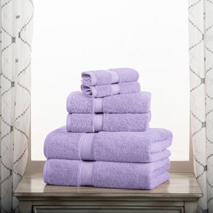 Studio Dry Hair Towels Set of 2 Purple and White New 