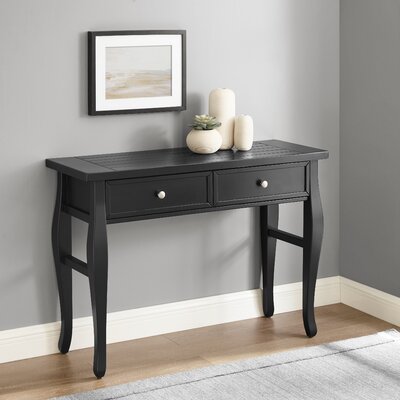 Three Posts Finleyville 42 Console Table  Color: Black
