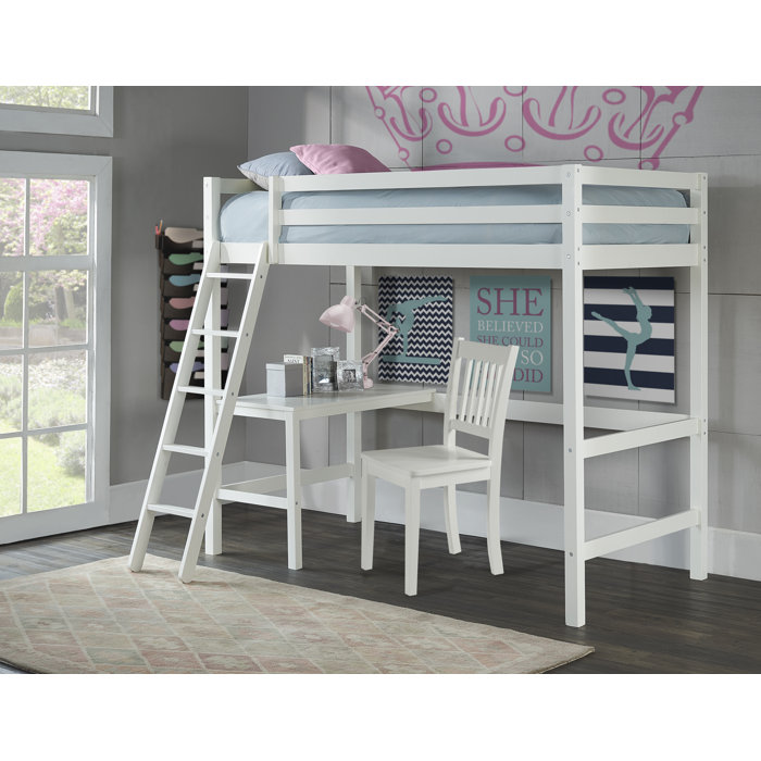 loft bed with chair