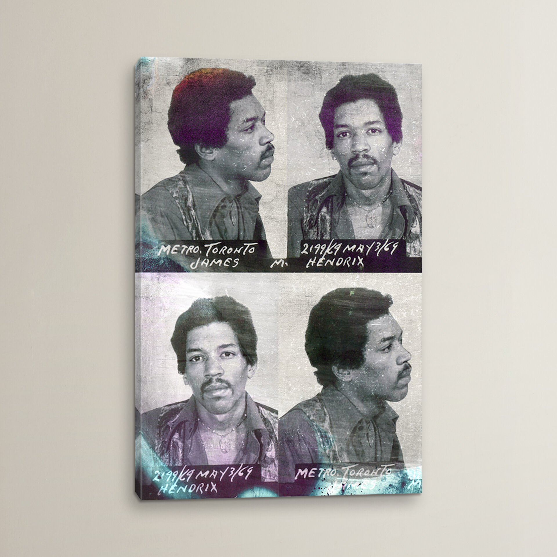 JIMI HENDRIX CANVAS PICTURE PRINT SKETCH WALL ART FREE FAST DELIVERY