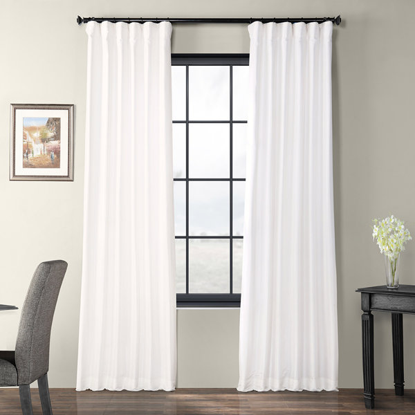 Lochleven Faux Silk Taffeta Solid Room Polyester Darkening Single