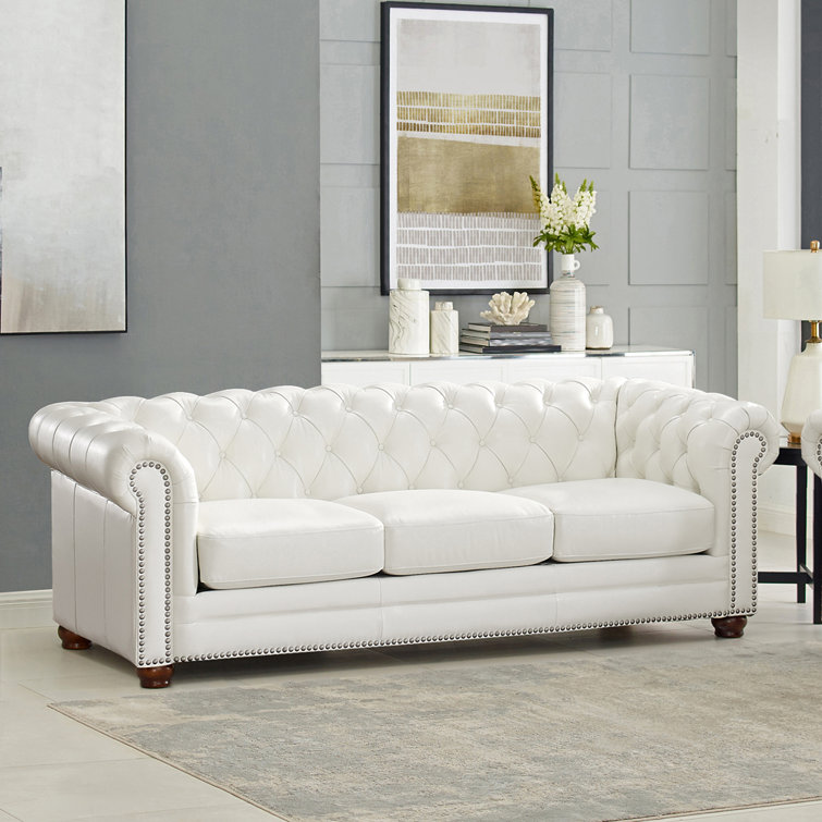 HYDELINE 68'' Leather Loveseat | Wayfair