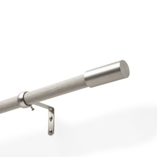 Modern Contemporary Brushed Nickel Curtain Rods Allmodern Quickview