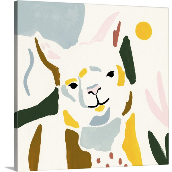 Novogratz Color Block Llama Ii Framed Painting Print Wayfair
