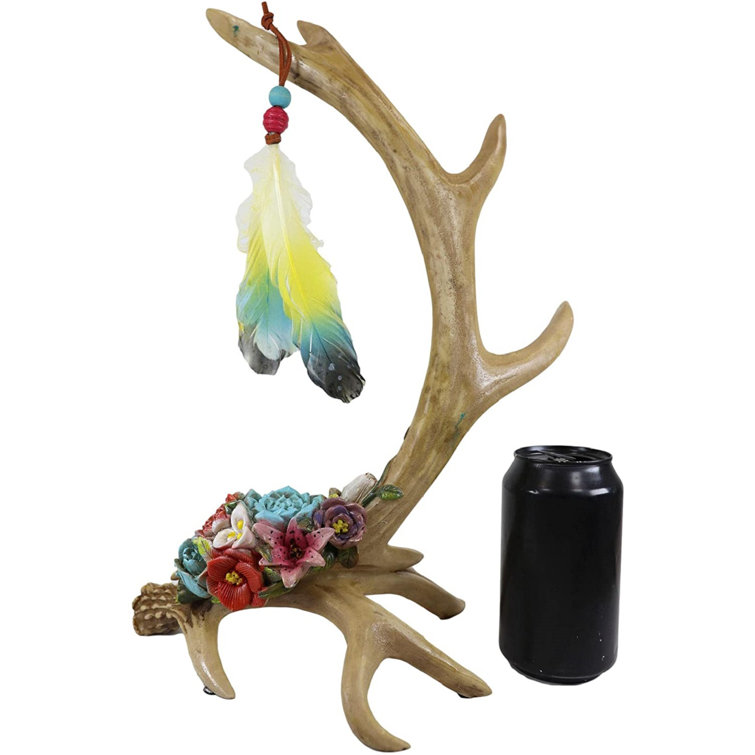 Rustic Elk Deer Stag Antler Jewelry Tree Holder Hooks Stand Figurine Antlers 