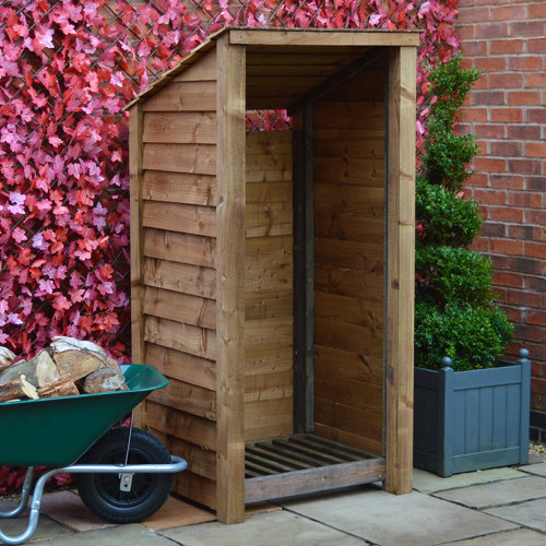 3 Ft. x 3 Ft. Wood Log Store WFX Utility Finish: Rustic Brown