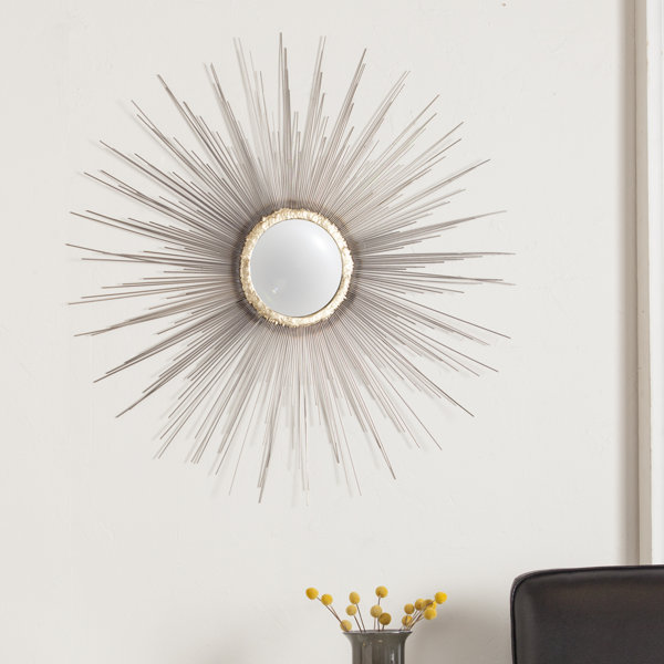 Sunburst Wall Mirror latitude run starburst silhouette metal fisheye wall mirror Sunburst Wall Mirror latitude run starburst silhouette metal fisheye wall mirror