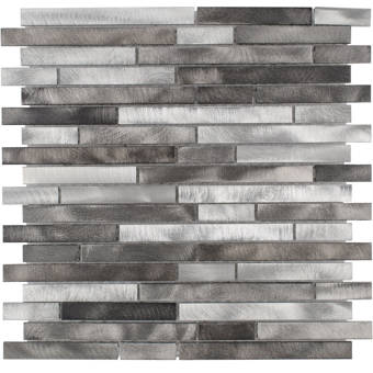 Eden Mosaic Tile 12 X 12 Metal Glass Mosaic Tile Wayfair