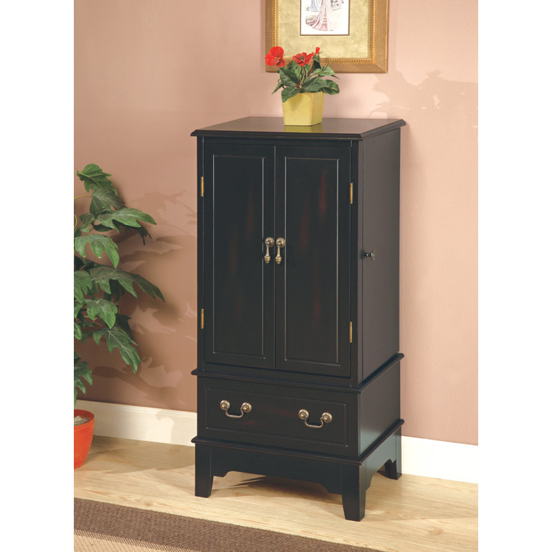 Wildon Home Wapato Jewelry Armoire With Mirror Reviews Wayfair