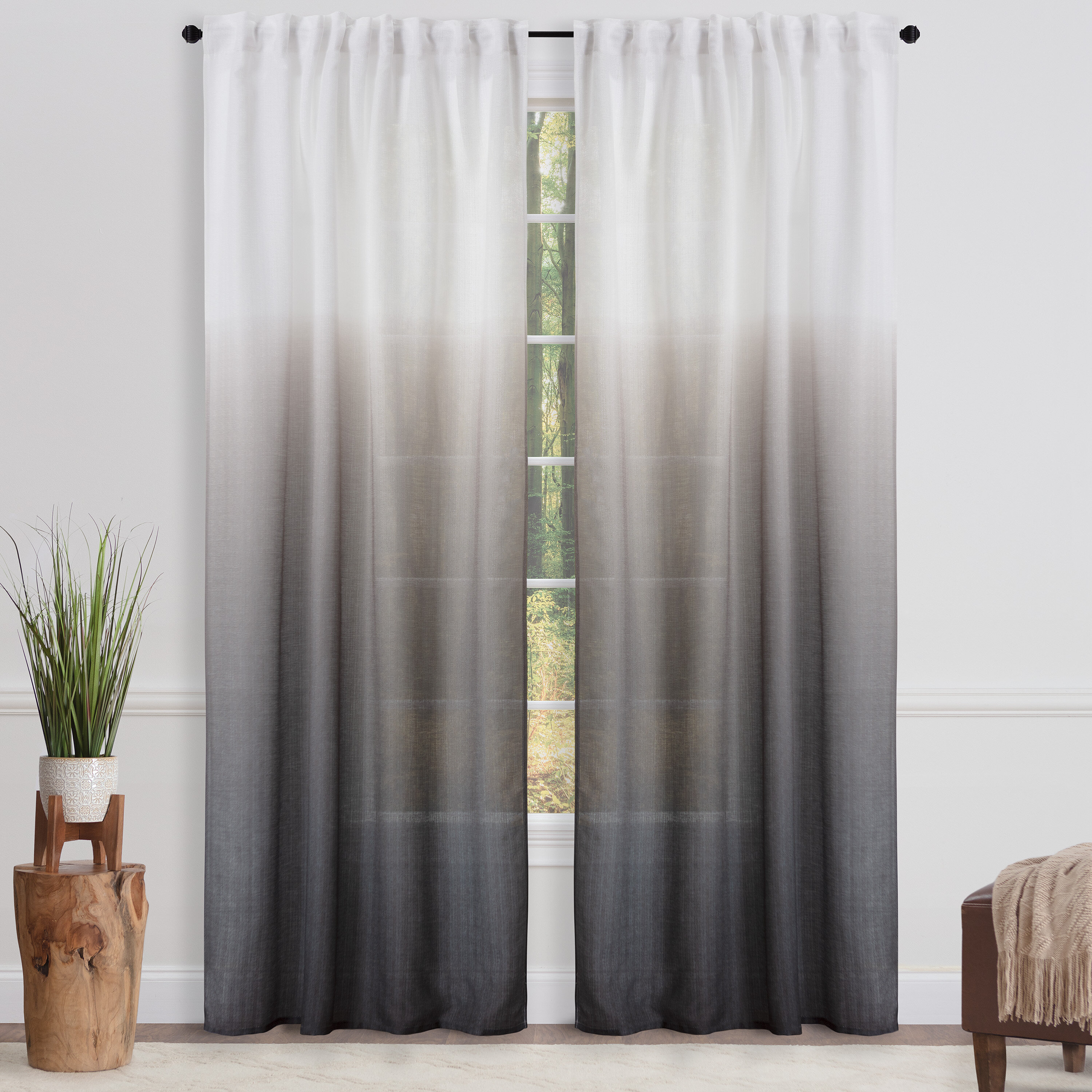 Latitude Run® Carolie Polyester Semi-Sheer Curtain Pair & Reviews | Wayfair