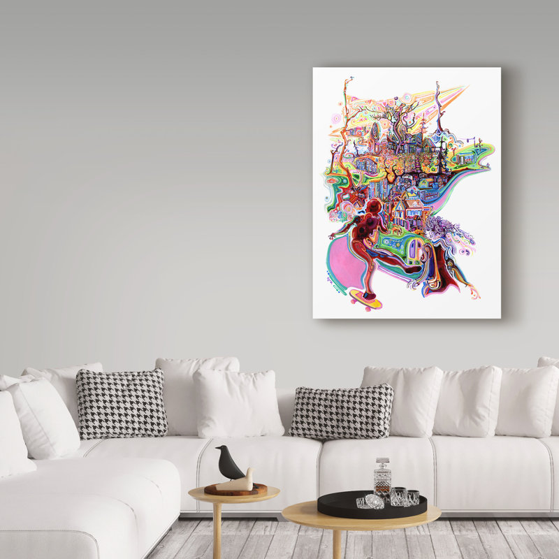 Trademark Art Banana Boards Acrylic Painting Print On Wrapped