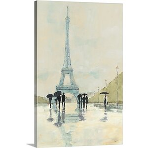 'April in Paris' Painting Print on Canvas