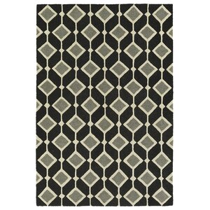 Serpens Handmade Black Area Rug