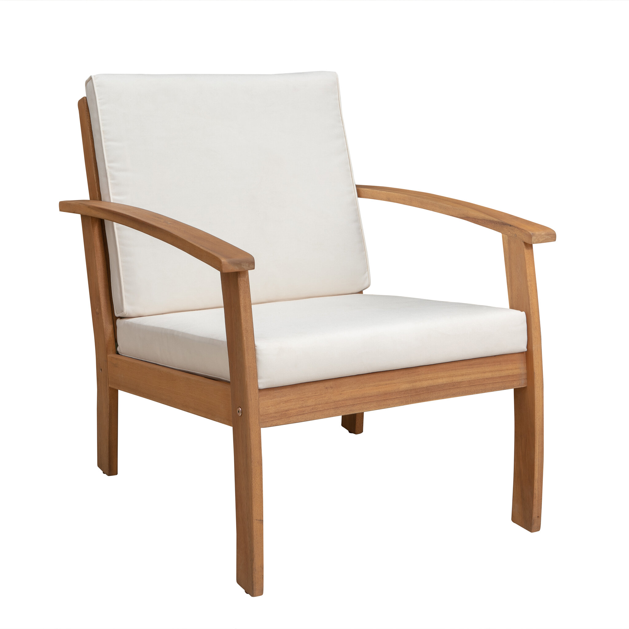 Wooden Chair With Cushions  . The Thick Cushions Help Provide Continued And Long Lasting Comfort, So You.