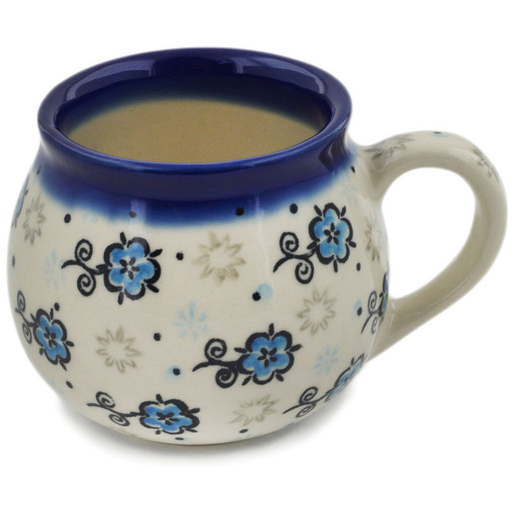 Handmade Stoneware Pottery Tea and Cocoa Mug Large Coffee Big Moody Blue Mug