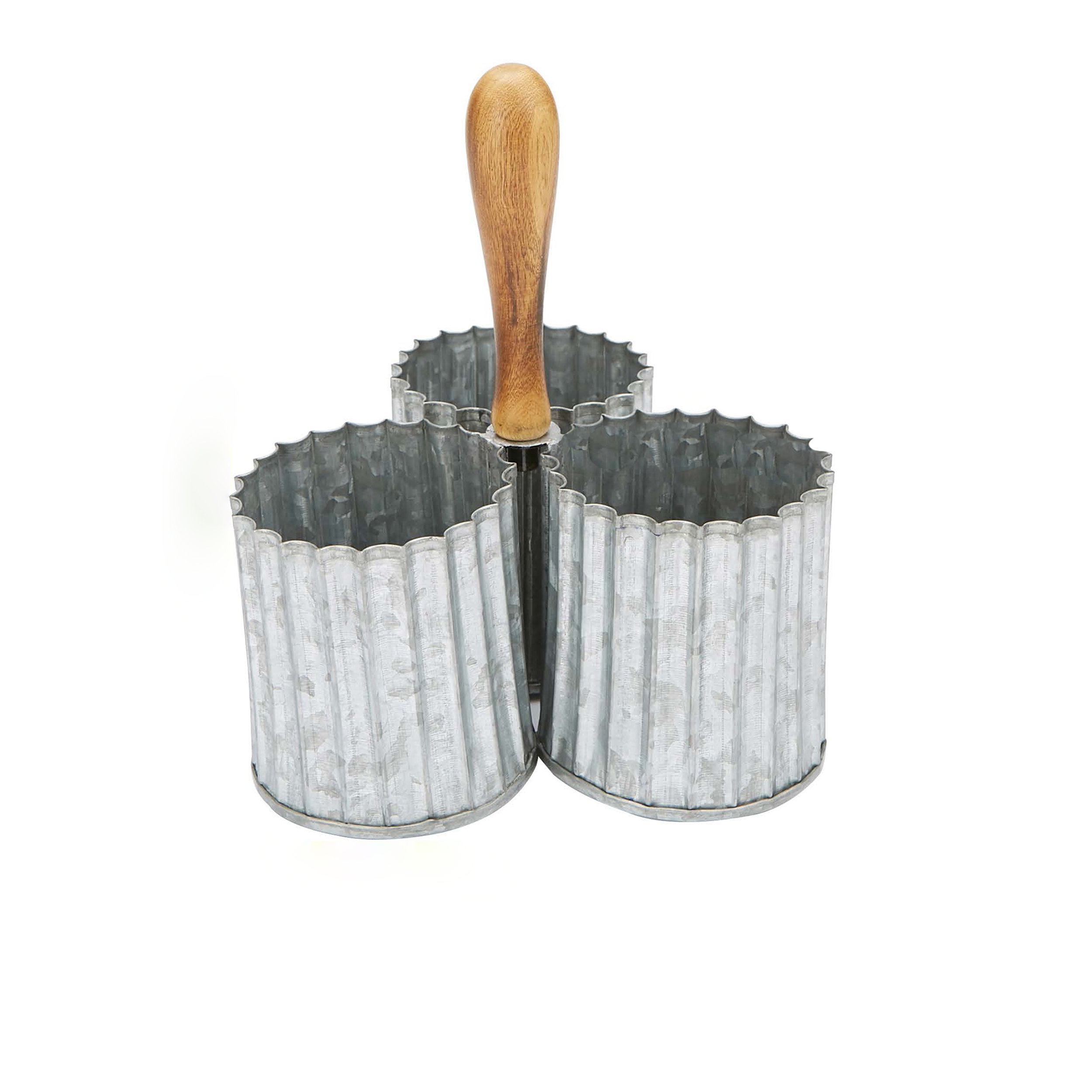 Mind Reader Galvanized 3 Section Flatware Caddy Wayfair