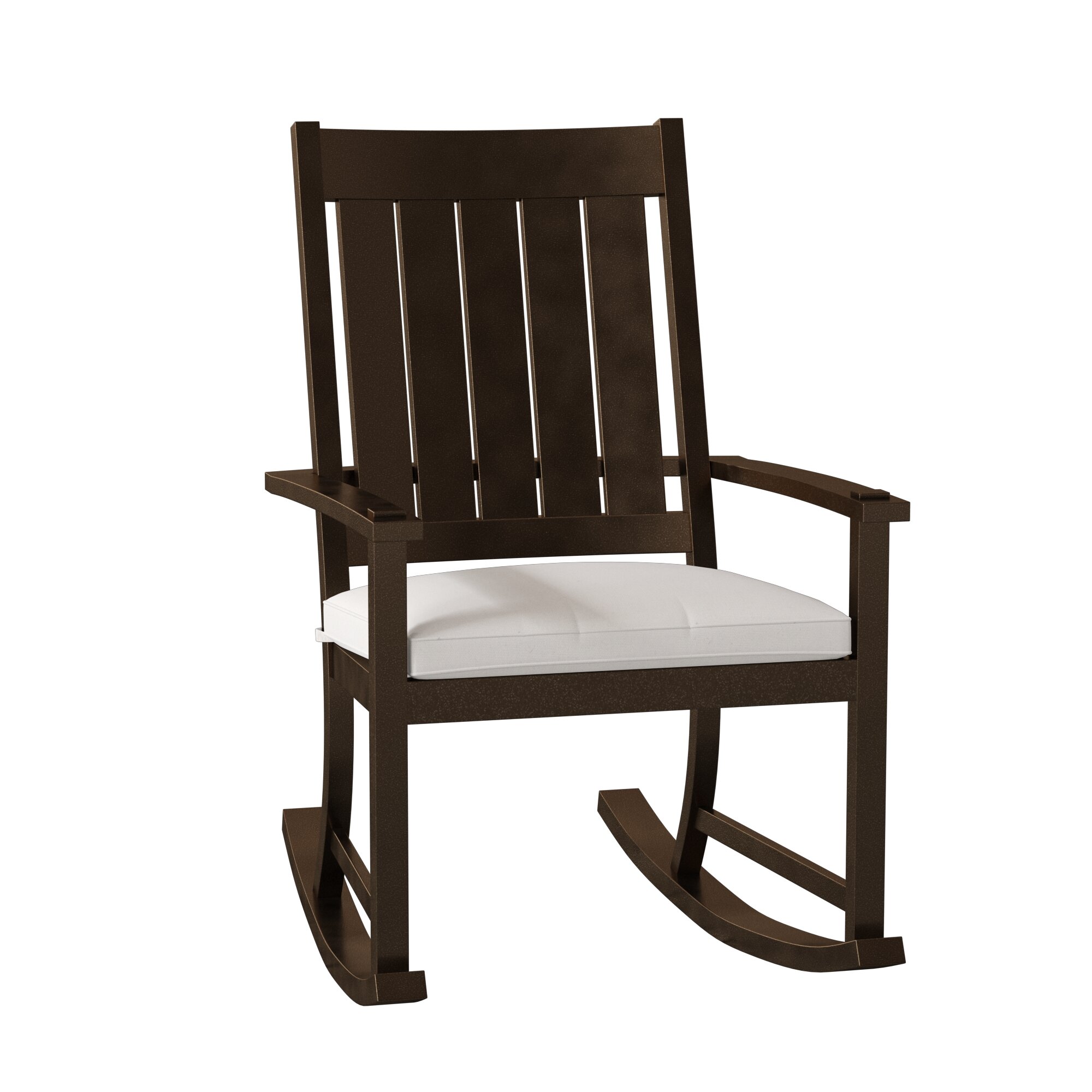 Eliminate Fatigue White Folding Garden Chairs Heavy Duty Leisure Nap Rocking Chair Home Lazy Wooden Chair for Balcony Living Room 