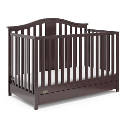 Graco 4-in-1 Convertible Crib with Storage Graco Color: Espresso