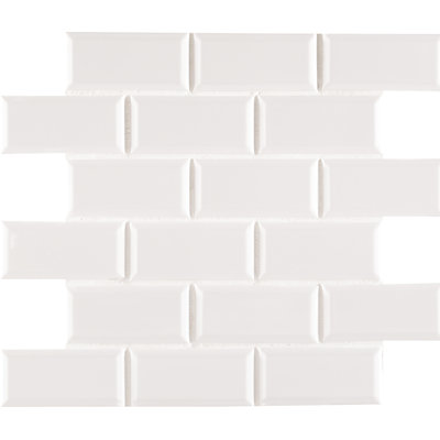 Msi Staggered Beveled 2 X 4 Porcelain Subway Tile In White Msi Staggered Beveled 2 X 4 Porcelain