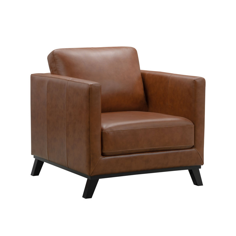 Corrigan Studio® Woodstock Mid Century Top Grain Leather ...
