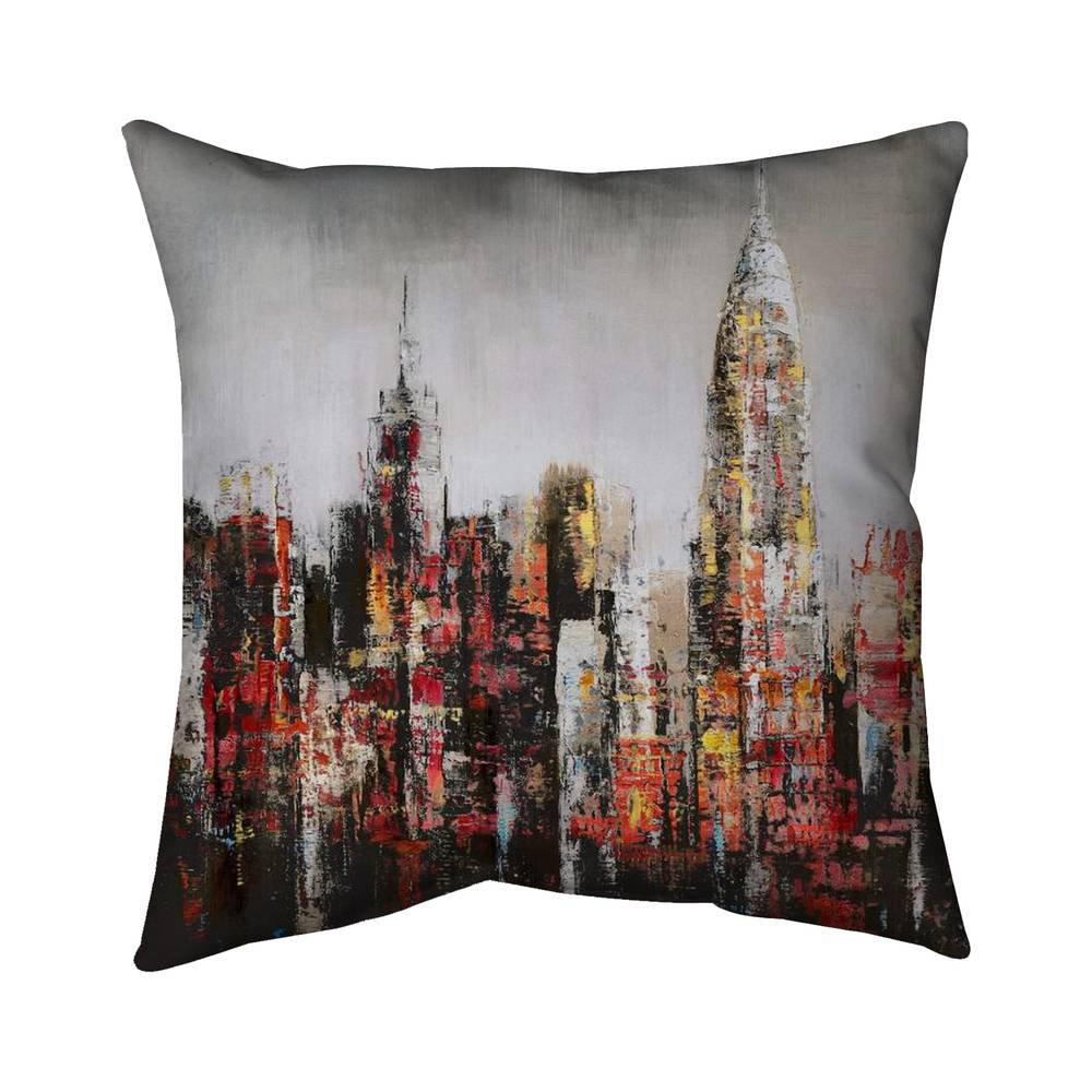 Begin Edition International Inc. Paint Splash City Square Euro Pillow