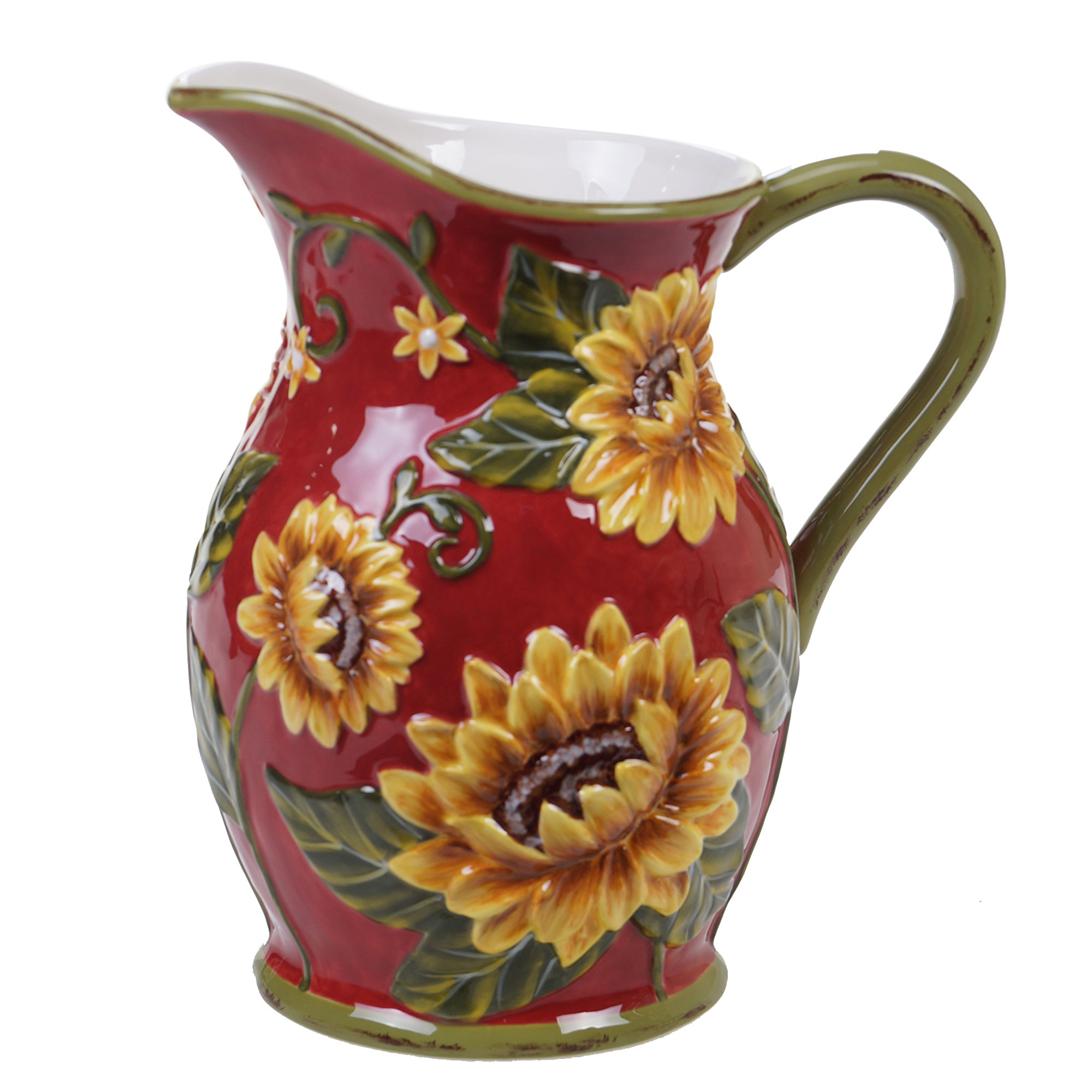 August Grove Wilkinson Sunflower 96 Oz Pitcher Reviews Wayfair