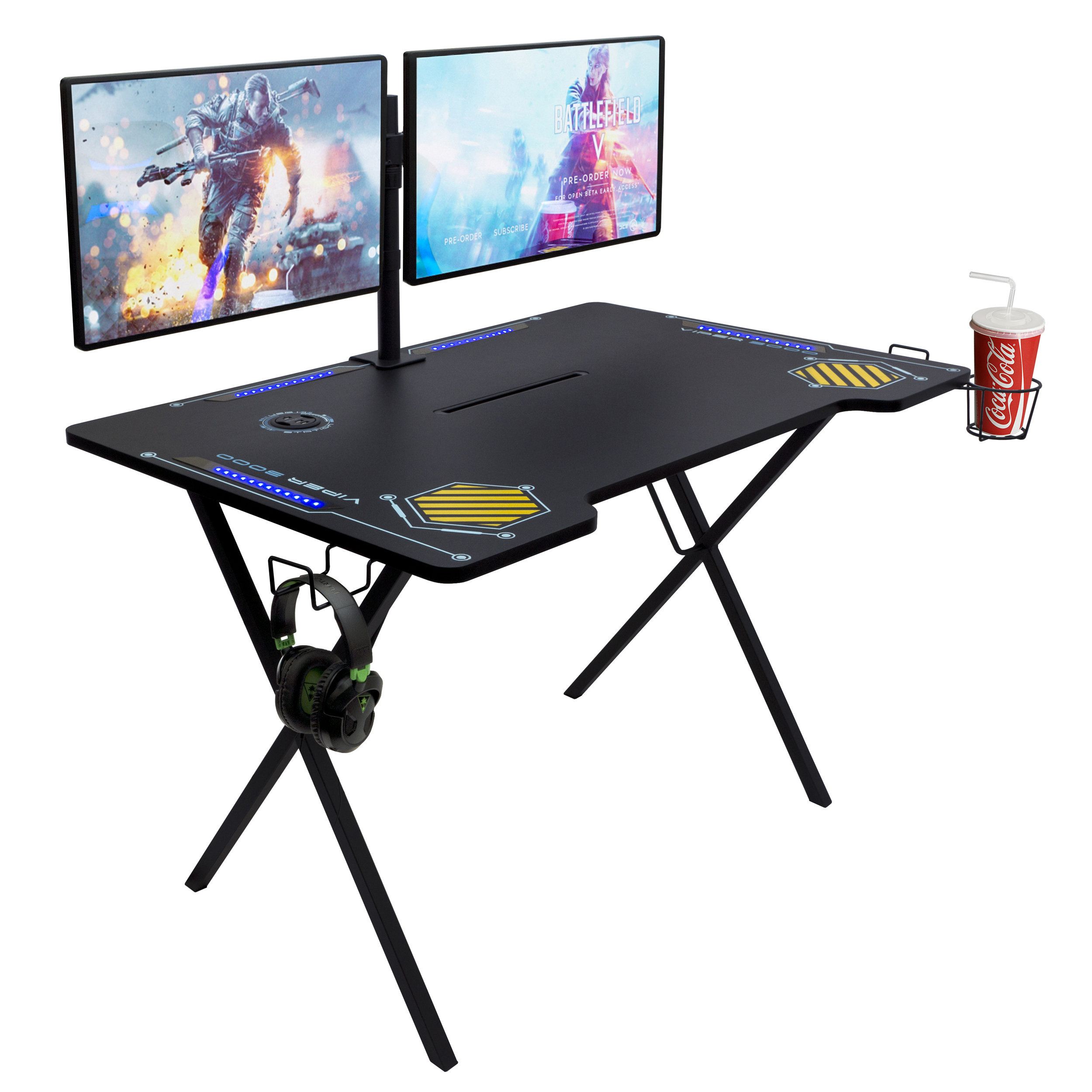 Latitude Run Burov Gaming Desk Reviews Wayfair