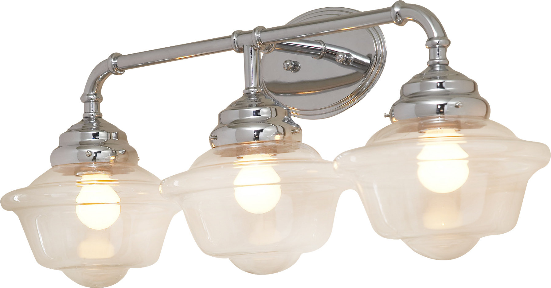 Vinton 3 Light Dimmable Polished Chrome Vanity Light Reviews Allmodern