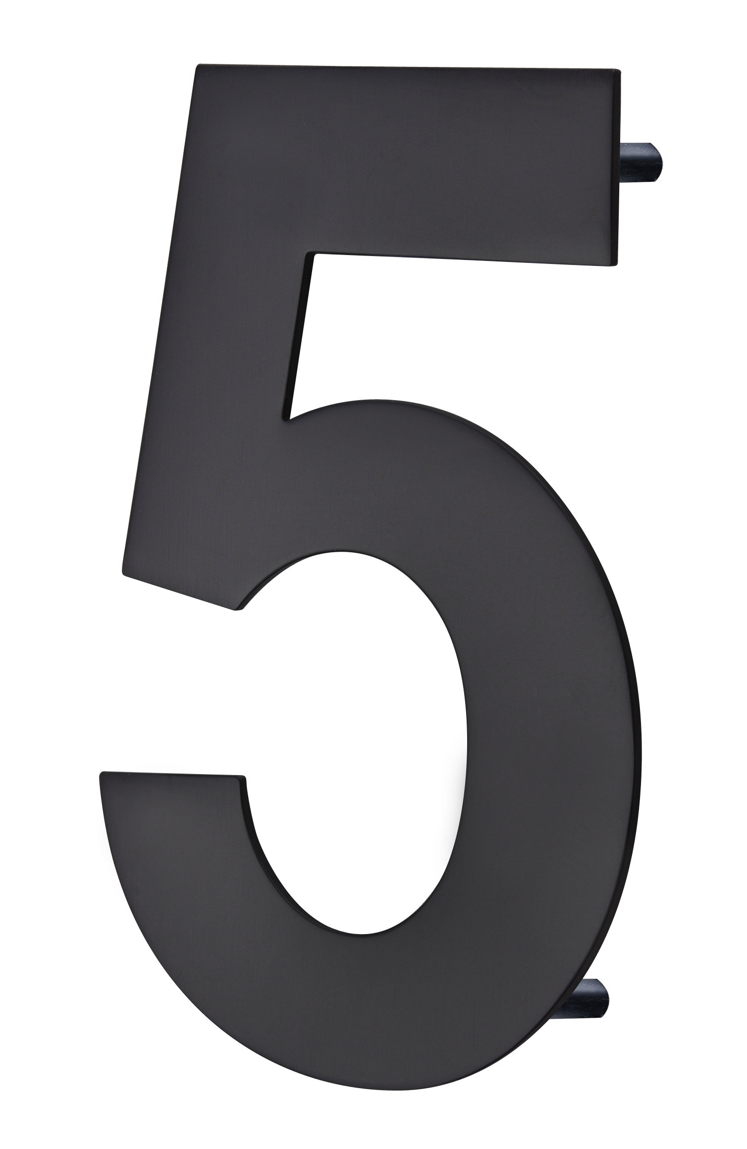 ARC 8" H Stainless Steel Floating Mount House Number, Matt Black