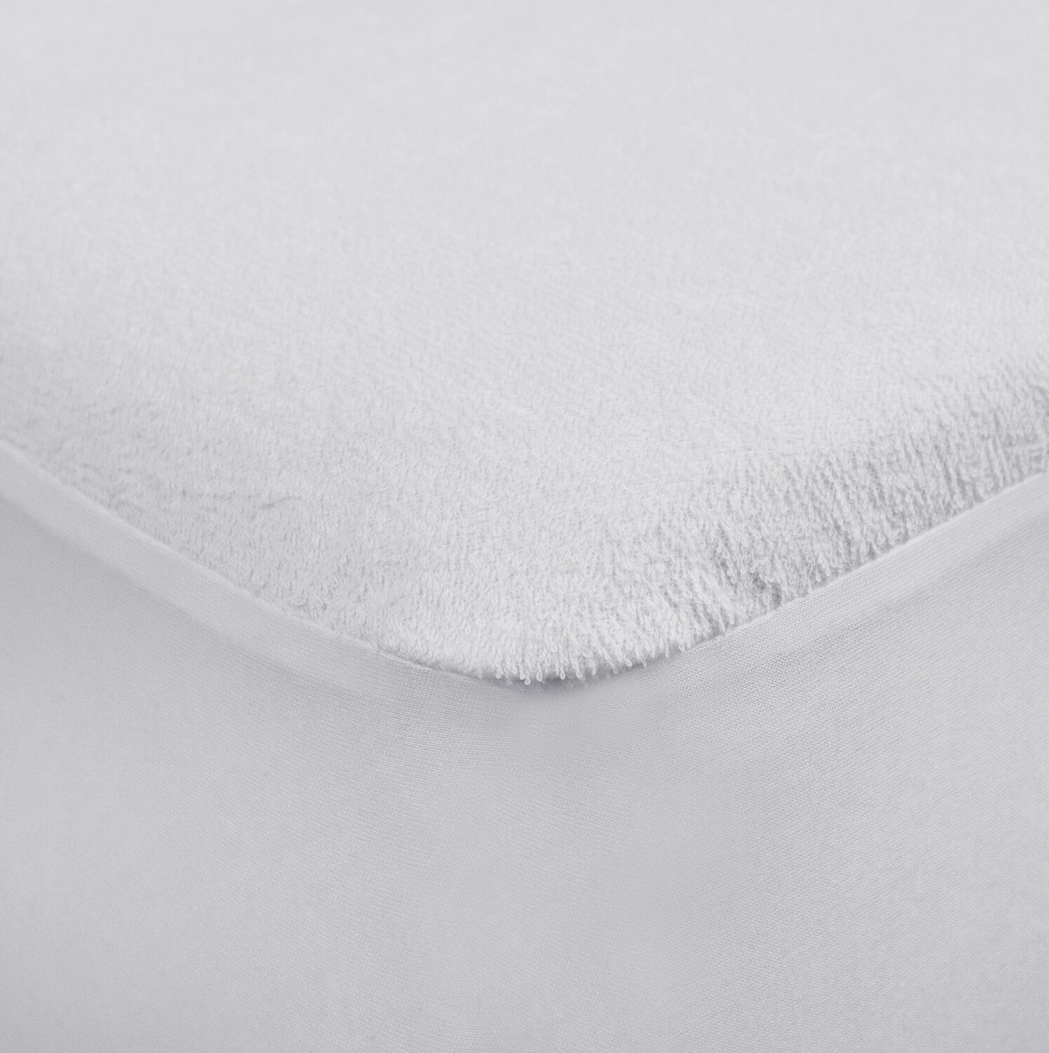 Queen Furinno Angeland Terry Cloth Waterproof Pillow Protector White
