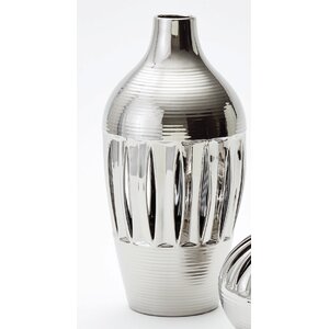 Silver Slit Vase