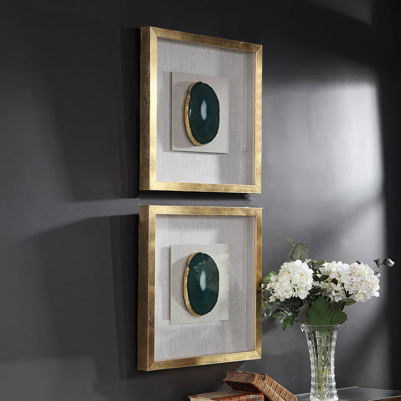 Mercer41 Agate Stone Shadow Box Wall Decor Wayfair