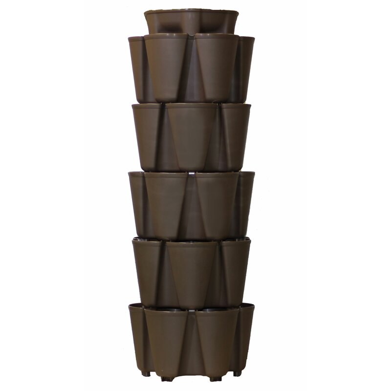 GreenStalk 5 Tier Plastic Vertical Planter & Reviews | Wayfair