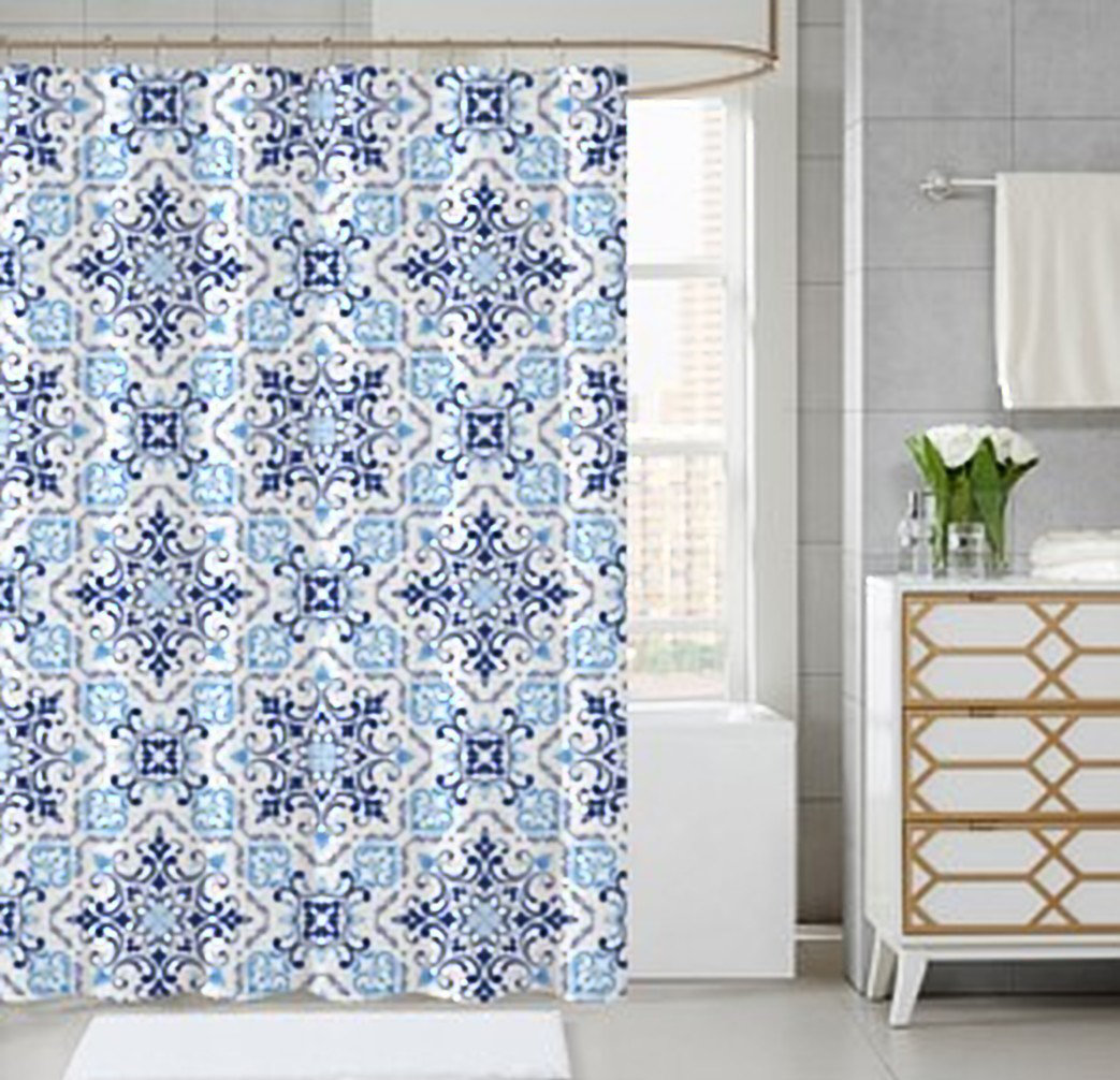 Charlton Home Strattford Jacquard Single Shower Curtain Wayfair