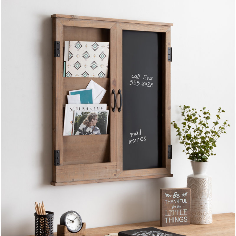 Rosalind Wheeler Domaine Decorative Wood Shutter Home Wall Mail
