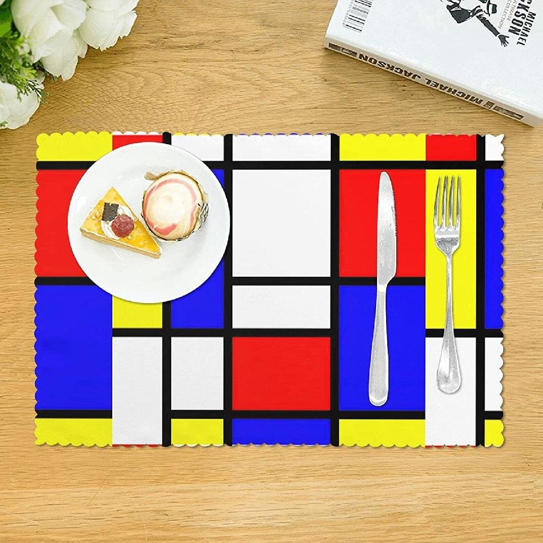 Placemats Washable Dining Table Mats Non-slip Heat-resistant Cup Bowl Mat LB