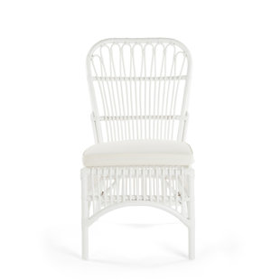 Deloris Rattan Side Chair (Set Of 2) by Bayou Breeze 2019 Sale