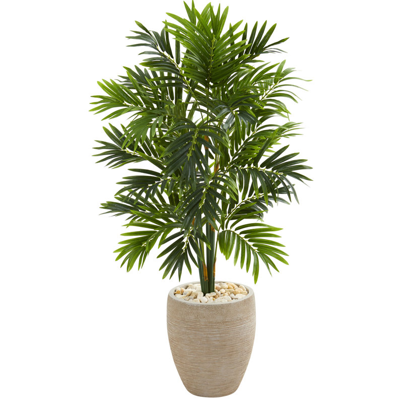 Bay Isle Home Artificial Palm Tree in Planter &amp; Reviews