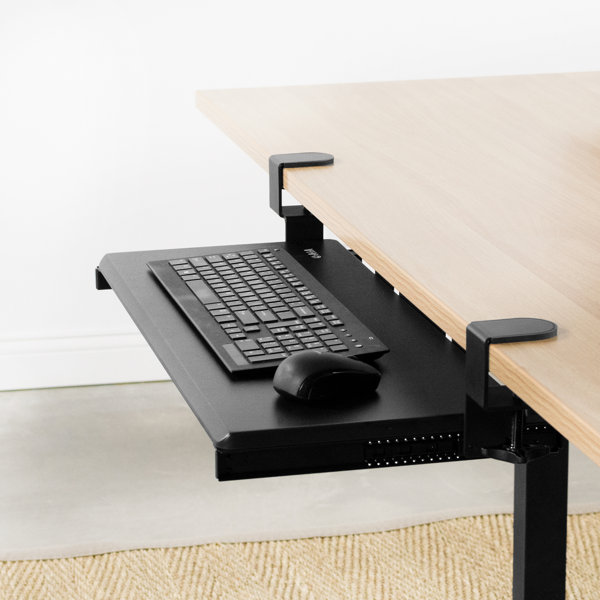 L Shaped Desk W Keyboard Tray Wayfair Create a home office with a desk that will suit your work style. l shaped desk w keyboard tray
