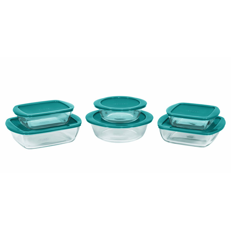 6tlg Auflaufformen Set aus hitzebeständigem Glas Mikrowellengeschirr Ofenfest 