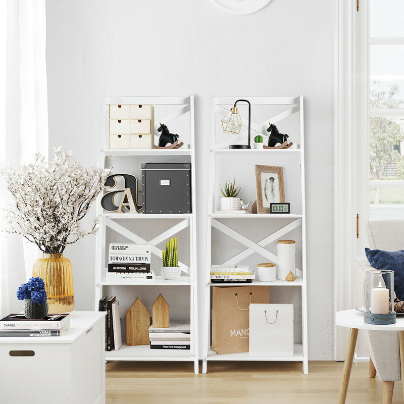 Gracie Oaks Christner Storage Ladder Bookcase Reviews Wayfair
