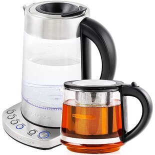 1.8QT Electric Glass Kettle With 360° Swivel Base Fast Boiling,1200 W 