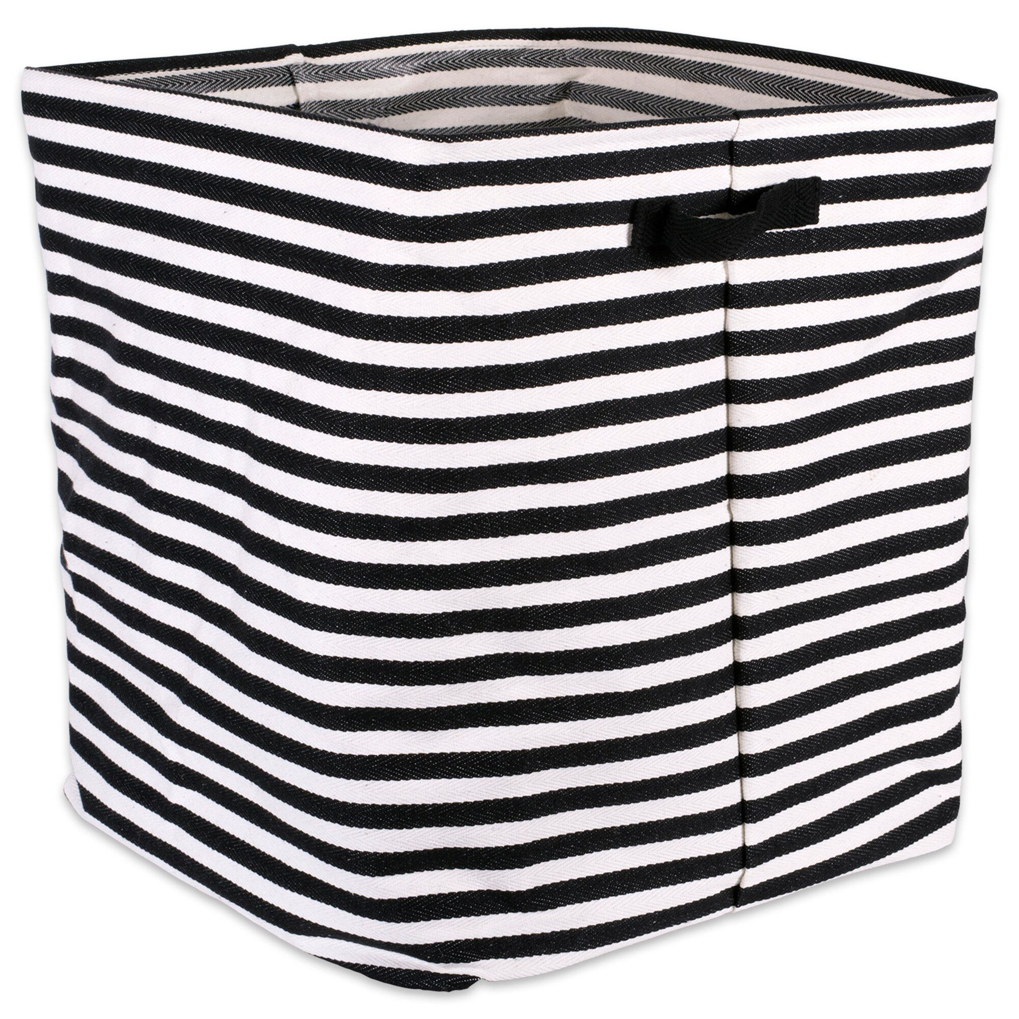 black laundry hamper