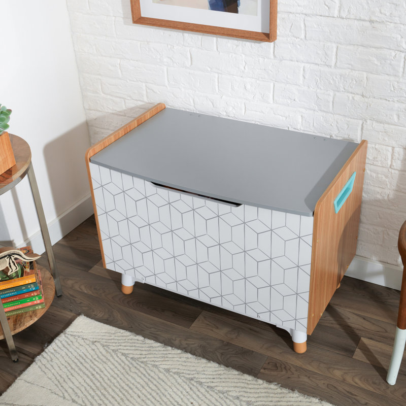 Kidkraft Mid Century Kid Toy Storage Bench Reviews Wayfair