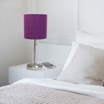 purple lamps for bedroom