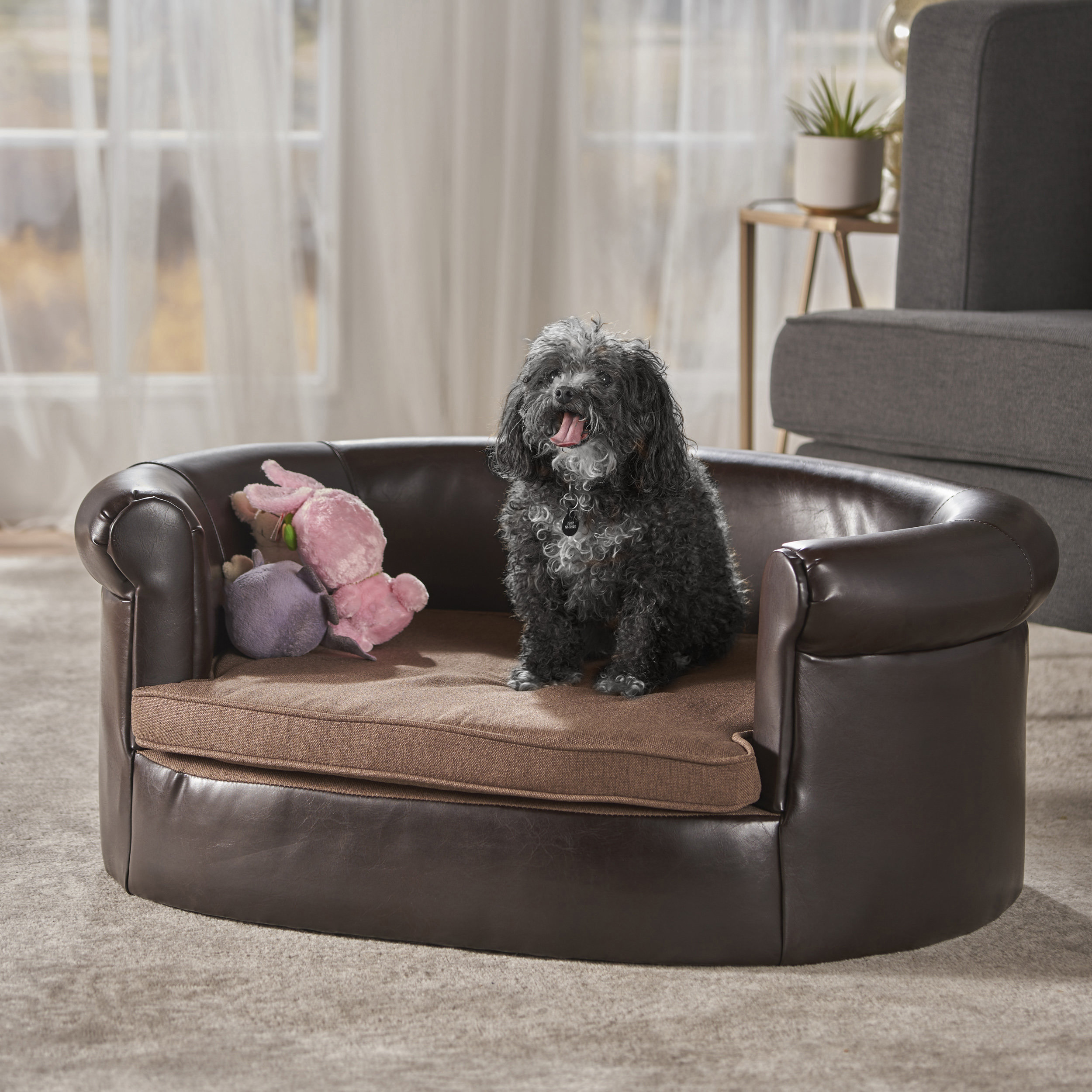 Desmond Leather Dog Sofa