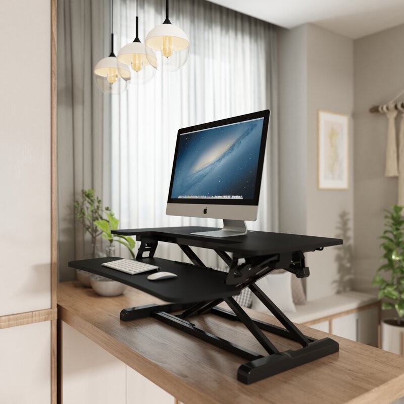 flexispot height adjustable standing desk converter 47 inch