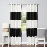 Black Silk Curtains Drapes You Ll Love In 2020 Wayfair