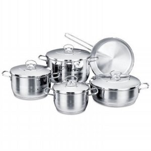 Stainless Steel 10 Piece Cookware Set