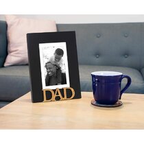 cold master DIY lab Worldâ€s Best Father Festival Quote Desktop Photo Frame Black Picture Art Painting 7x9 inch 